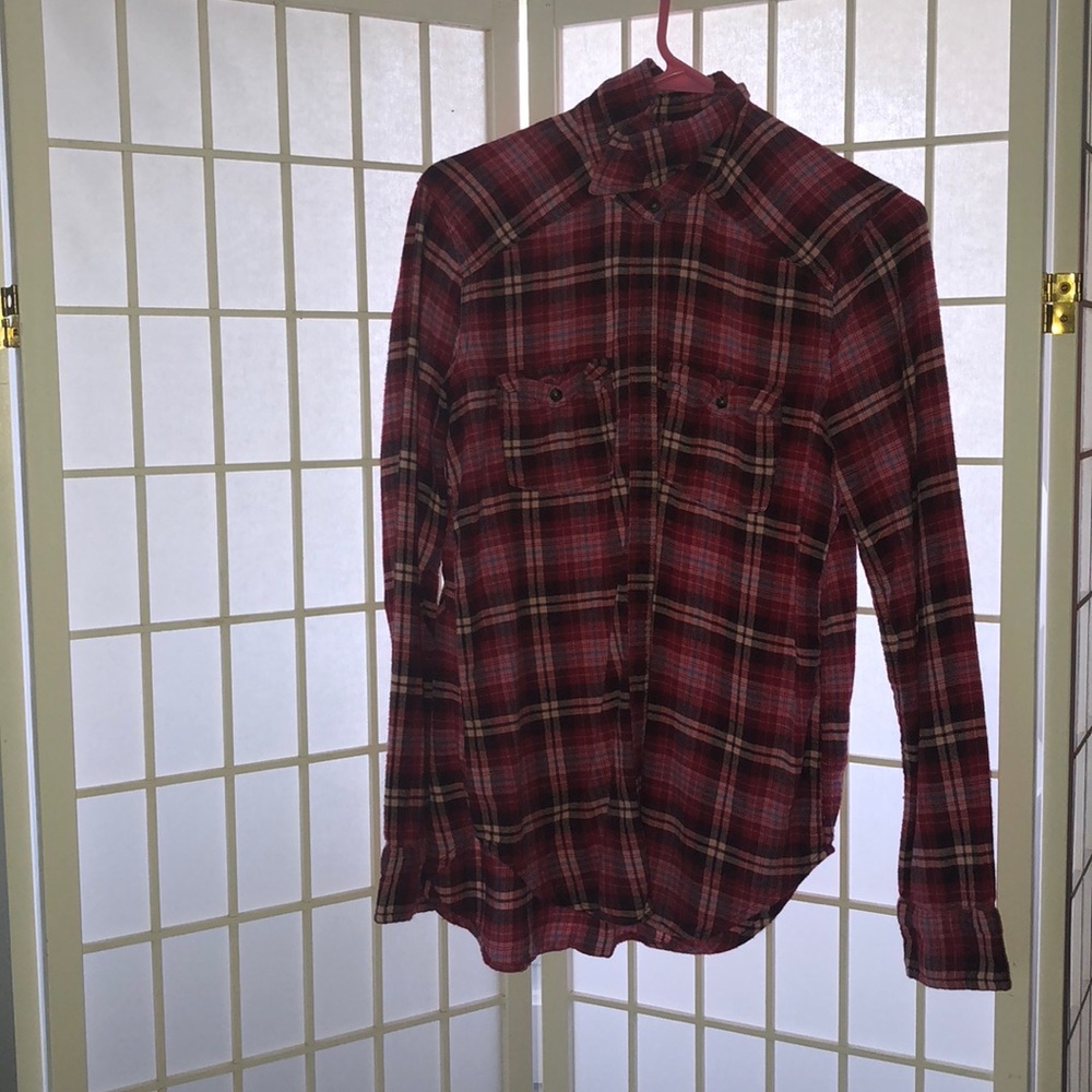 Red Hollister Flannel